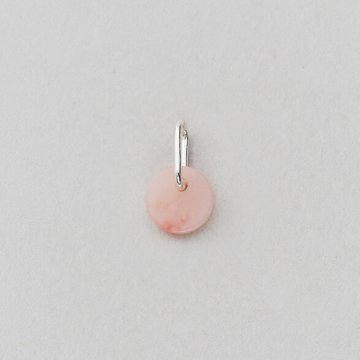 Design Letters pinker Opal-Anhänger, silber