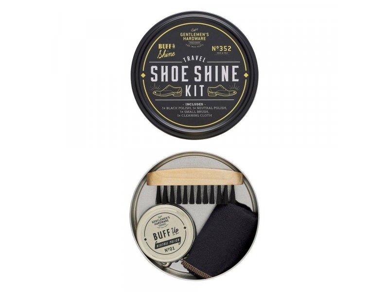 Gentlemens Hardware Travel Shoe Shine Kit Reise-Schuhputz Set