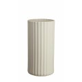 ASA gerade Vase Yoko natur mit Rillenstruktur Handarbeit H. 24 cm