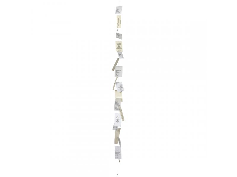 Räder Poesiekette Papierkette 170cm weiß mit mehrsprachigen Sprüchen
