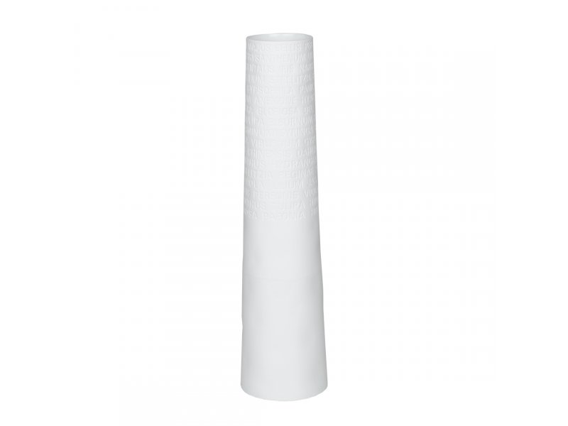 Räder LIVING Raumpoesie Vase Porzellan weiß Worte XL 30cm