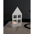 Storefactory STORGATAN Teelichthalter klein S Haus H. 14 cm, weiß