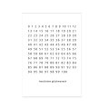 Postkarte Zahlen "herzlichen glückwunsch" schwarz weiß