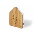 Zwitscherbox Holz Bambus, bambus weiß