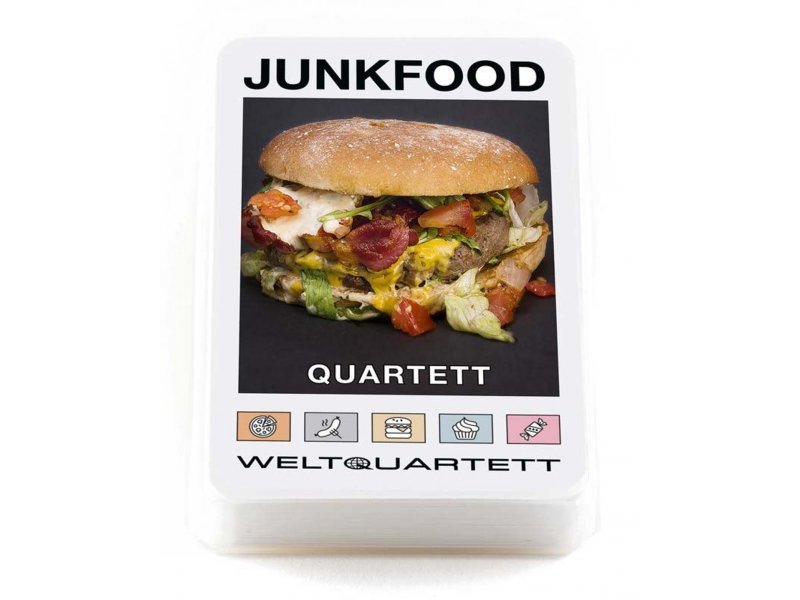 Familie von Quast Quartett "Junkfood", Kartenspiel mit 32 Blatt