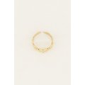 My Jewellery Statement-Ring mit Kreisen verstellbar variable Größe gold