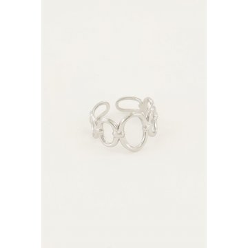 My Jewellery Statement-Ring mit Kreisen verstellbar...