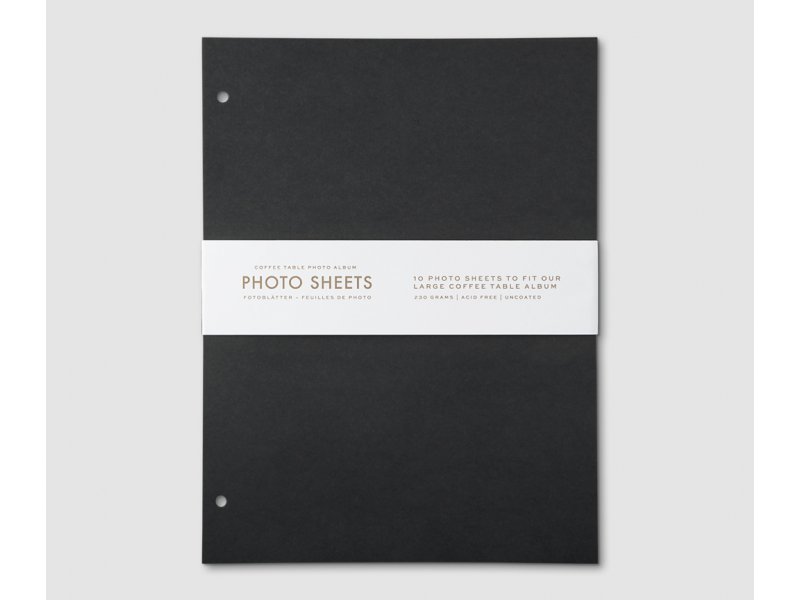 Printworks 10er Pack Fotopapier Large (L) 21x28 cm schwarz
