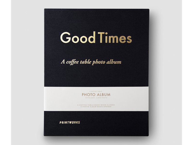 Printworks Fotoalbum "Good Times" Coffee Table Book 26x31,5 cm schwarz