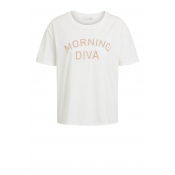 OUI Black Label T-Shirt mit Print "Morning...