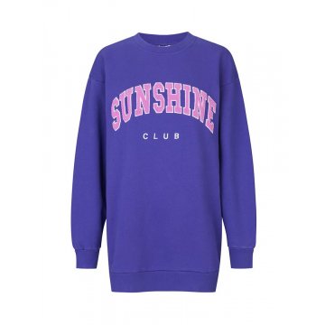 mbym Amia Sweatshirt Sunshine Club, purple lila