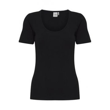 ICHI IHSUPER T-Shirt mit Rundhalsausschnitt, black schwarz