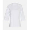 Moss Copenhagen MSCH Alya T-Shirt mit 3/4-Arm, bright white weiß