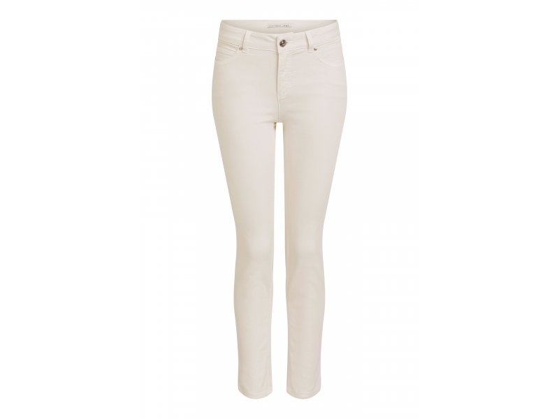 OUI NOS Jeans Jeggings, creme weiß