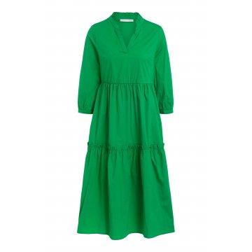 OUI Midi-Kleid halbarm grün