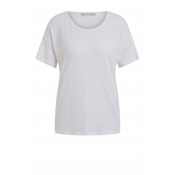 OUI Black Label Basic T-Shirt, weiß