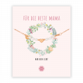 Murandum Edelstahl Armband Herz "Für die Beste Mama", rosegold