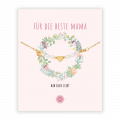 Murandum Edelstahl Armband Herz "Für die Beste Mama", gold