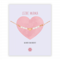 Murandum Edelstahl Armband Herz "Liebe Mama", rosegold