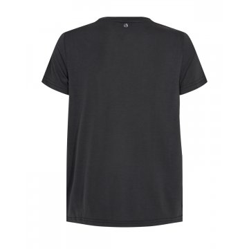 Nümph Nudoretta T-Shirt mit Knotendetail, schwarz