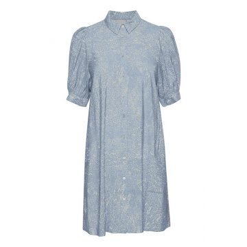 ICHI IHCASSIOPEIA Kleid mit Print, airy blue hellblau