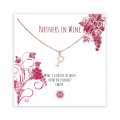 Murandum Edelstahl Halskette "Partners in Wine", rosegold