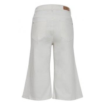 ICHI IHZIGGY Jeans Culotte, white weiß