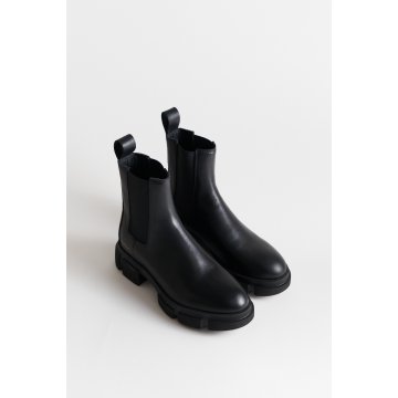 Copenhagen Studios CPH570 Vitello Black Boot Chelsea Stiefelette, schwarz
