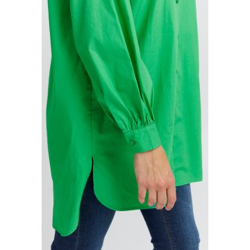 ICHI IHLONG SH Longbluse Hemd grün Kelly green
