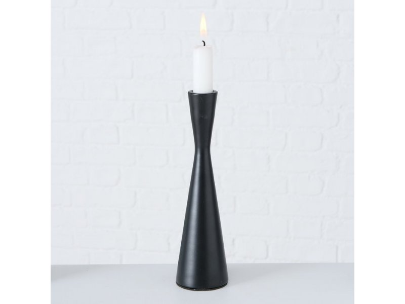 Kerzenleuchter Cone M für Stabkerze H. 23cm, schwarz