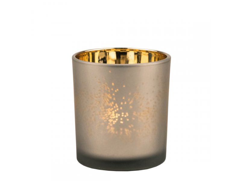 Räder Glanzlicht klein Teelichtglas "Sternenstaub" D. 7,3 cm gold