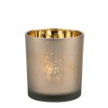 Räder Glanzlicht klein Teelichtglas "Sternenstaub" D. 7,3 cm gold