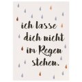 Räder Postkarte "Ich lass dich nicht im Regen stehen"