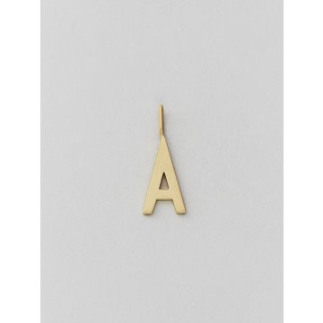 Design Letters Buchstabe Anhänger Archetyp 16mm, gold, A