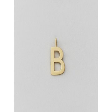 Design Letters Buchstabe Anhänger Archetyp 16mm, gold, B