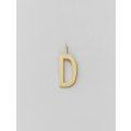 Design Letters Buchstabe Anhänger Archetyp 16mm, gold, D