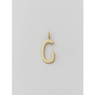 Design Letters Buchstabe Anhänger Archetyp 16mm, gold, G