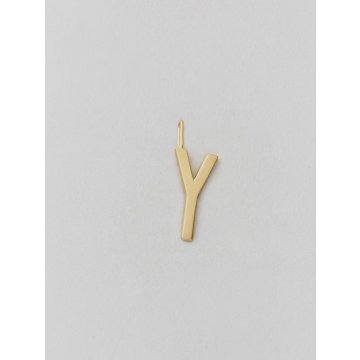 Design Letters Buchstabe Anhänger Archetyp 16mm, gold, Y
