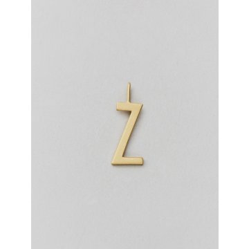Design Letters Buchstabe Anhänger Archetyp 16mm, gold, Z