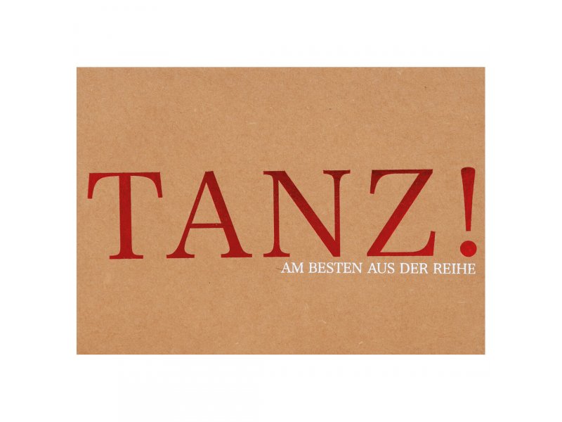 Räder Glanz Postkarte "Tanz"