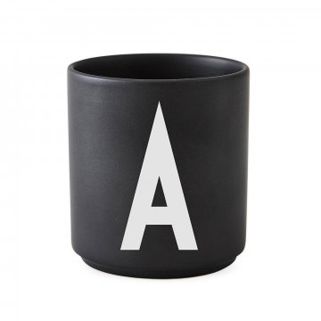 Design Letters Becher schwarz Buchstaben Tasse A-Z...