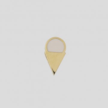 Design Letters Emaille Anhänger Eis, vergoldet, nude 925er Sterlingsilber