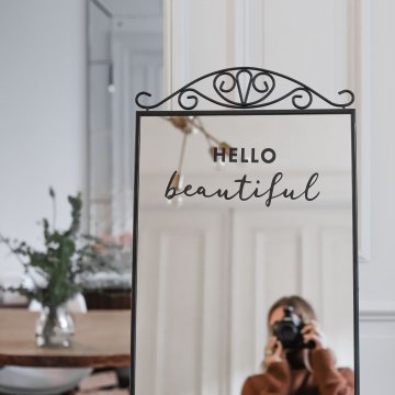 Eulenschnitt Sticker "Hello Beautiful"