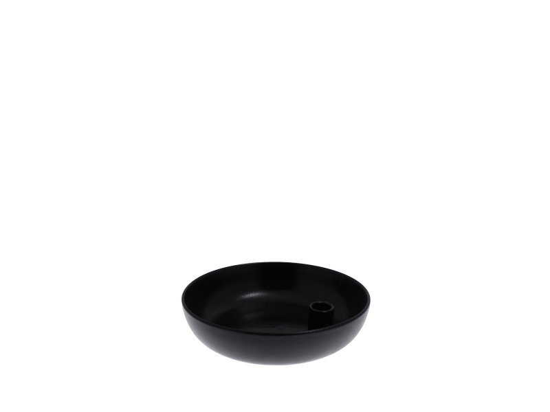 Storefactory LIDATORP Kerzenhalter klein S 16 cm schwarz glänzend